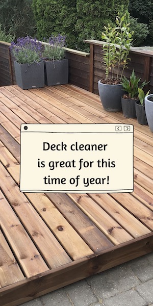 Deck cleaner